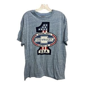 Genuine GM Parts USA Velvet 1 Men’s Blue T Shirt Size L Chevrolet Detroit MI